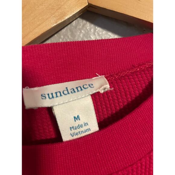 Sundance Pullover Womens Medium Thermal Knit Waffle Shirt Layering Long Sleeve - Picture 3 of 7